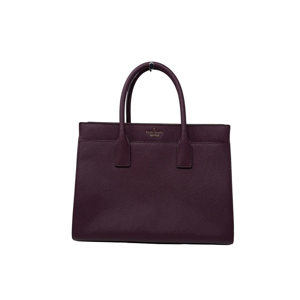 Kate Spade Cameron Street Candace Satchel Deep Purple Plum Handbag Professional